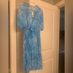 Swimsuit Cover Up - blue (sheer)